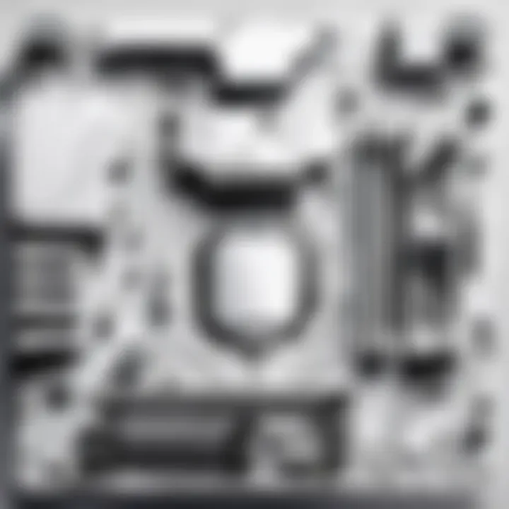 Minimalistic White Motherboard Design