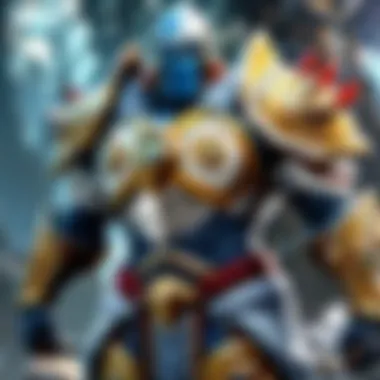 A comparative analysis chart showing the mirror shield's impact on various character builds in Dota.