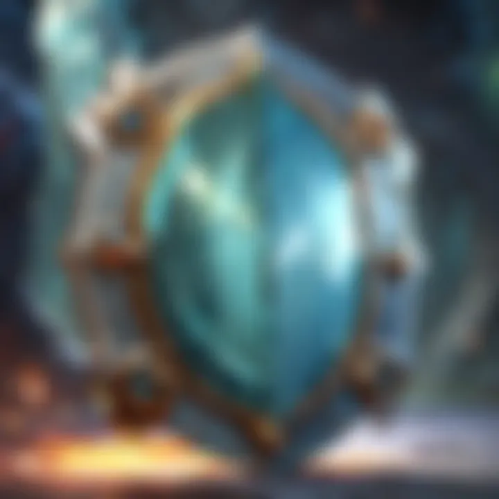 A strategic diagram highlighting the defensive capabilities of the mirror shield in Dota gameplay.