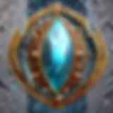 A detailed illustration of the mirror shield showcasing its intricate design and features.