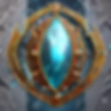 A detailed illustration of the mirror shield showcasing its intricate design and features.