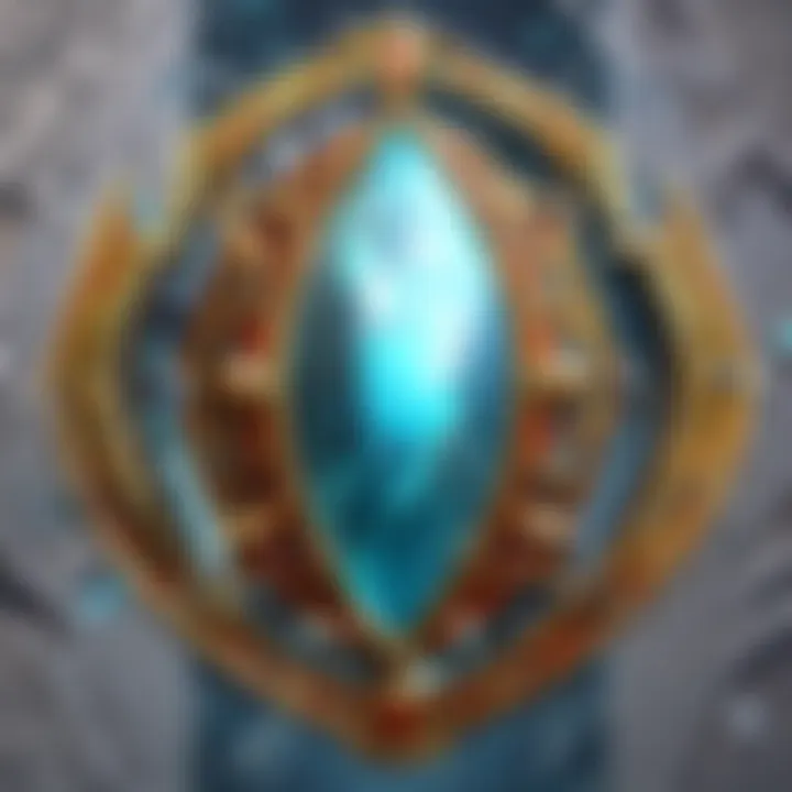 A detailed illustration of the mirror shield showcasing its intricate design and features.