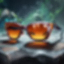 Modern high-tech glasses for gaming