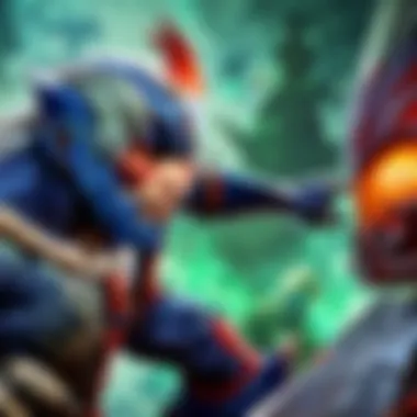 A competitive gamer focused on a tournament, showcasing their skills.