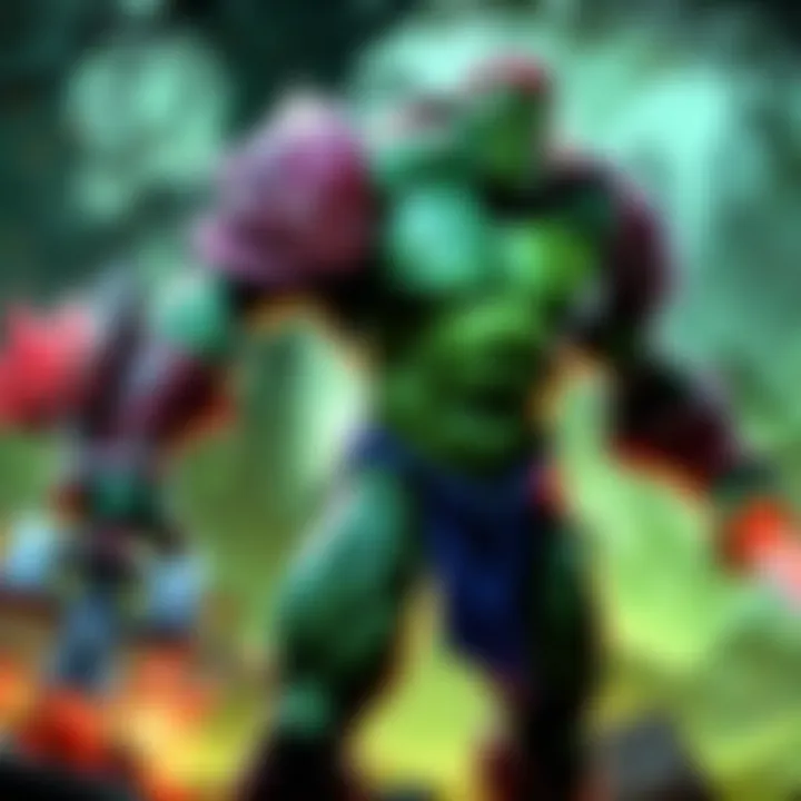 Collaborative Gaming Excitement Multiplayer gaming experience on MacBook