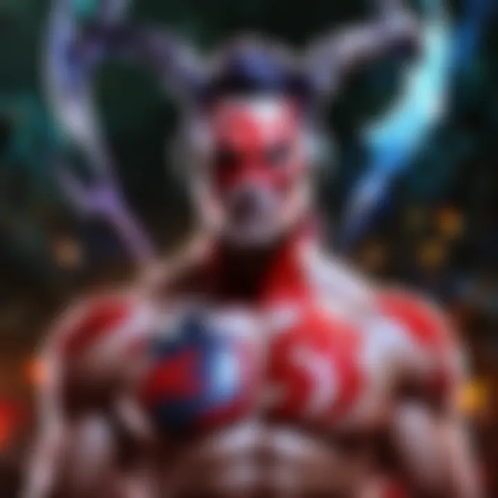 Abstract representation of music intertwined with gaming elements