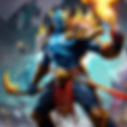 Mystic Hero wielding the power of elements