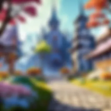 Mystical Cityscape in MMORPG Mystical Cityscape in MMORPG