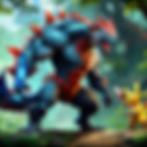 Mystical Evolution - A Pokemon evolving in a magical light