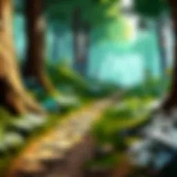 Mystical Forest Pathway in WoW Classic