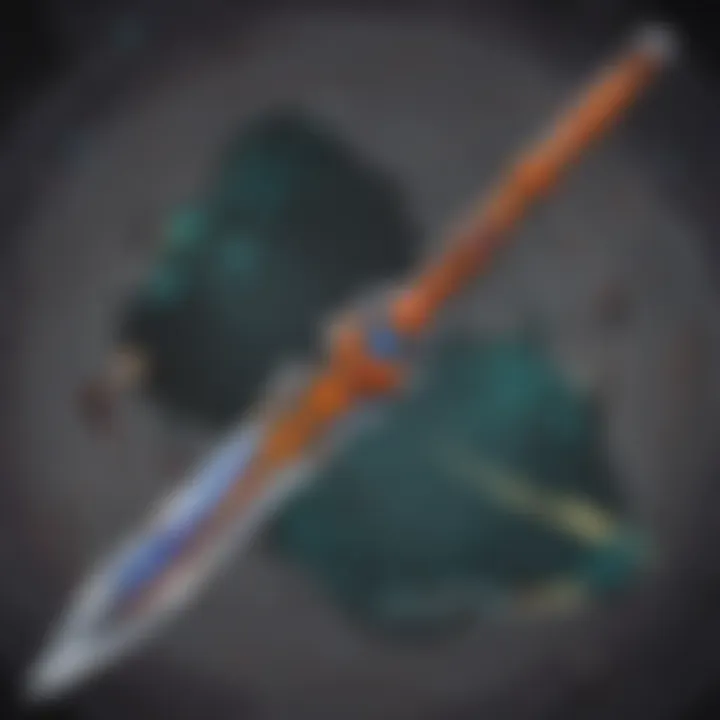 Community feedback and opinions on the Nerf Vantage Sword displayed at a Dota event