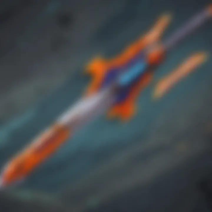 Detailed view of the Nerf Vantage Sword showcasing its design and attributes