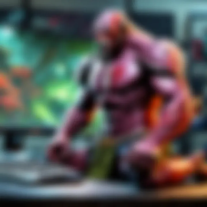 Aesthetic and Performance Design in Gaming PC Custom-built gaming PC showcasing aesthetic and performance design