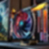 High-end graphics card showcasing advanced cooling technology