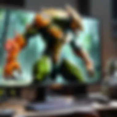 An abstract representation of refresh rate optimization for gaming monitors