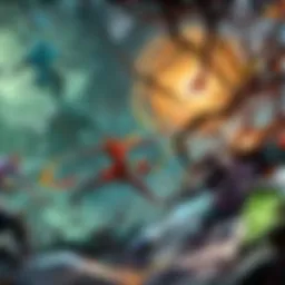 A visual representation of network latency affecting online gameplay.