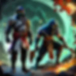 Aesthetic Abstract Representation of Pair of Thieves' Financial Success