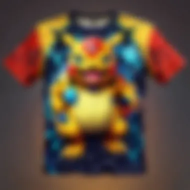 Illustration of Unique Connection of Pokemon Shirts with Gamers