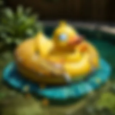 Psyduck Pool Float Design Details Close-Up