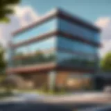 Overview of Quest Auto Group's headquarters showcasing modern architecture