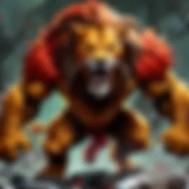 Chart depicting Raging Lion's synergy with other heroes