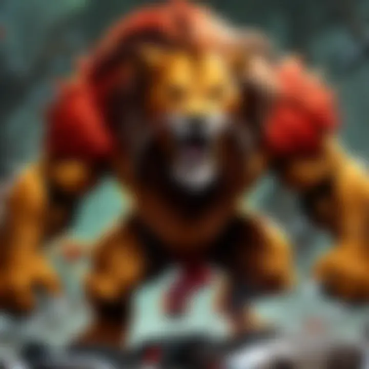 Chart depicting Raging Lion's synergy with other heroes