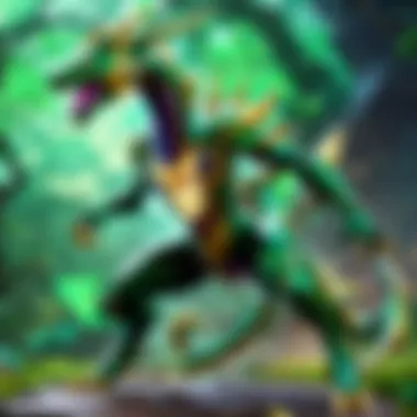 Shiny Rayquaza Rarity Insights Illustration