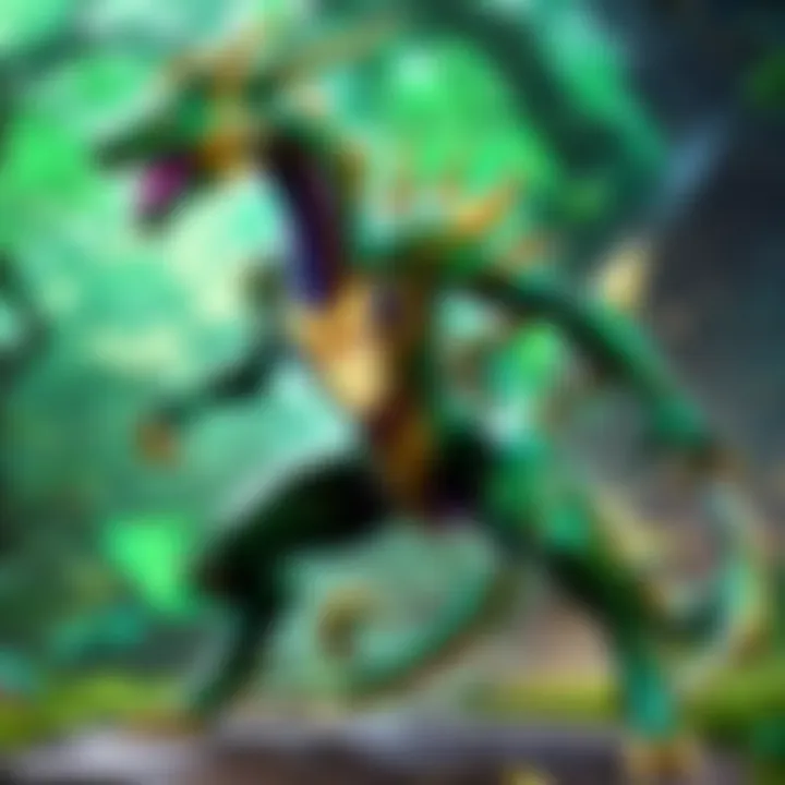 Shiny Rayquaza Rarity Insights Illustration