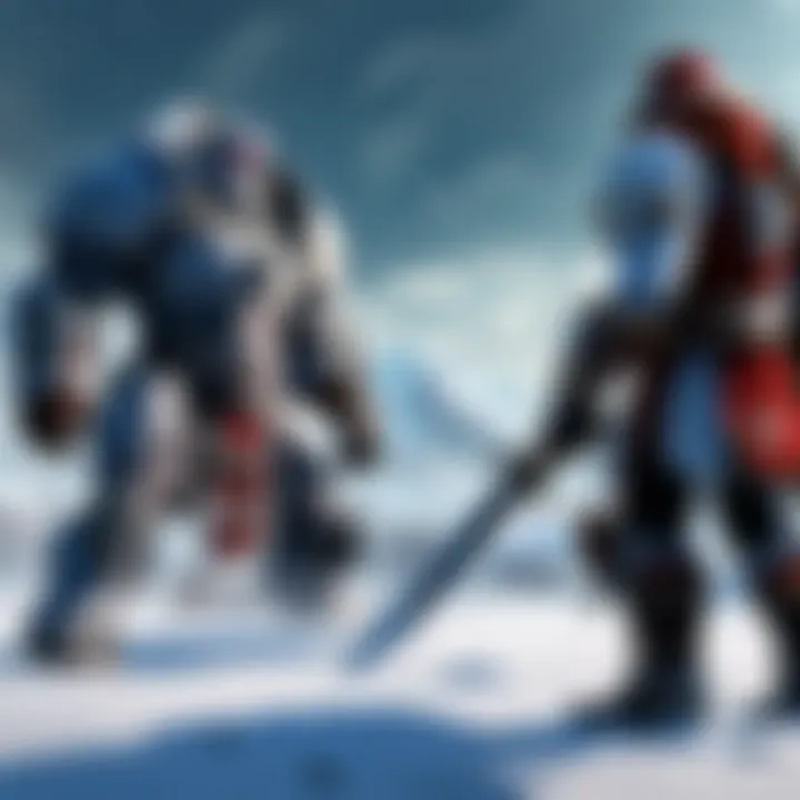 Epic Battle on Europa's Frozen Terrain Epic Battle on Europa's Frozen Terrain