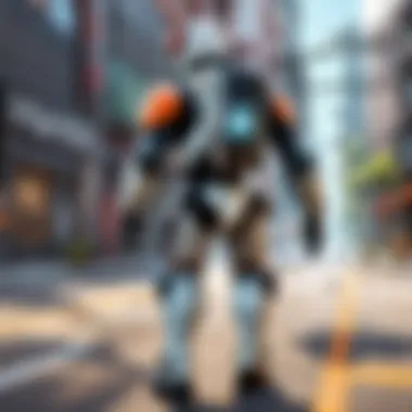 Jetpack courier navigating traffic seamlessly
