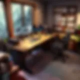 Tranquil Workspace Conceptual illustration of a secluded workspace