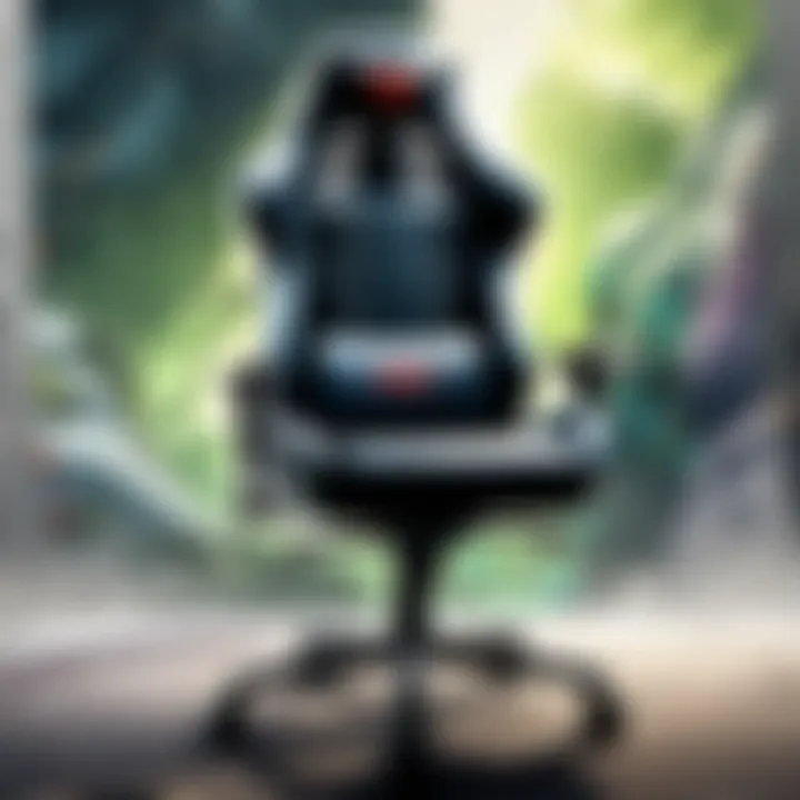 Adjustable gaming chair showcasing different height and tilt options