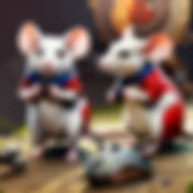 Diverse Styles of Mice Various styles of computer mice displayed on a table