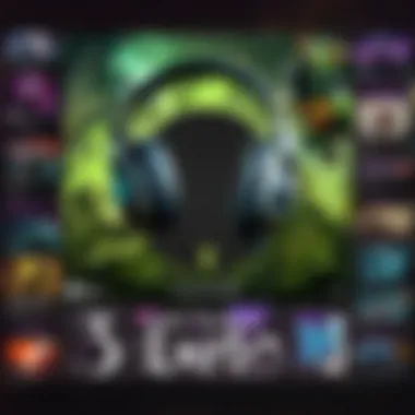 Conceptual image of selecting the right music for streaming