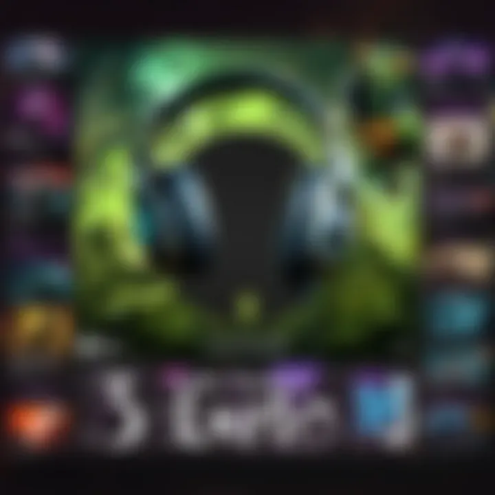 Conceptual image of selecting the right music for streaming