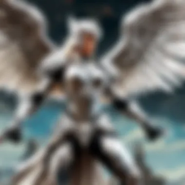 Silver Kayle in fierce battle stance