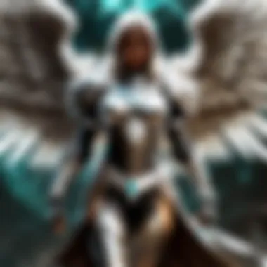 Silver Kayle surrounded by magical aura