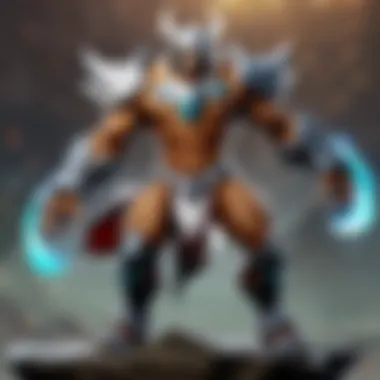 An artistic representation showcasing Silverwind Larion's abilities during gameplay