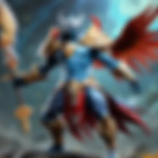 A mystical depiction of Silverwind Larion in its natural habitat