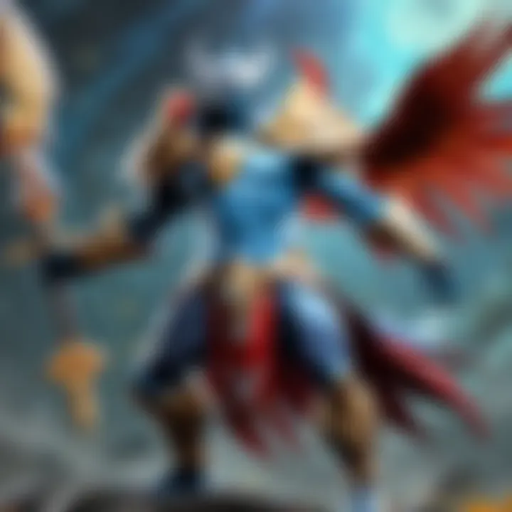 A mystical depiction of Silverwind Larion in its natural habitat