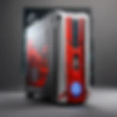 Sleek and Minimalist Wall Mounted PC Case Aesthetic