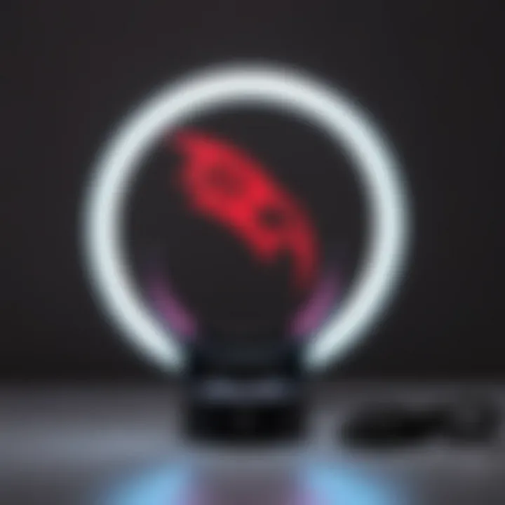 Sleek and Portable Ring Light for Content Creators