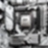 Sleek White Motherboard with RGB Lighting