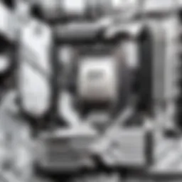 Sleek White Motherboard with RGB Lighting