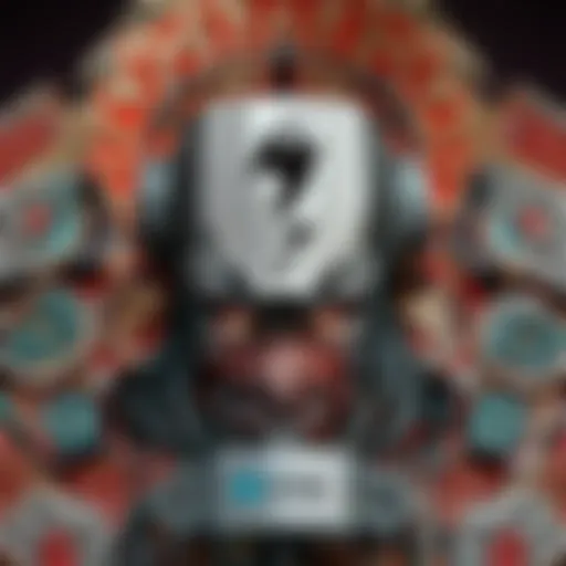 Intricate Server Architecture Illustration of a sophisticated server system