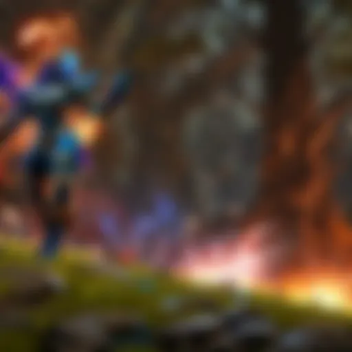 Visual representation of various Dota spells in action