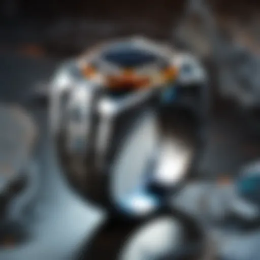 Exquisite Onyx Stone Forge Ring Exquisite Onyx Stone Forge Ring