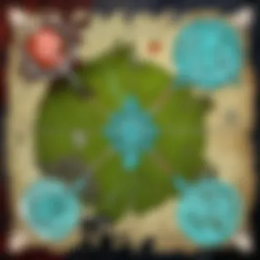 Strategic placement of high runes on a Dota map