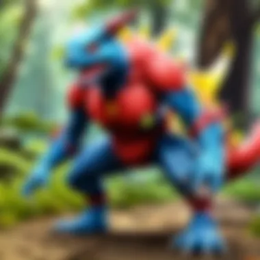 A dynamic Pokémon Go event with trainers participating and battling.