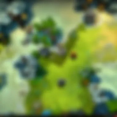 Map showing server locations for Dota